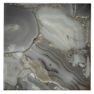 Gray Marble with Gold Vein Ceramic Tile