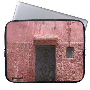 GRAY METAL DOOR FRAME LAPTOP SLEEVE