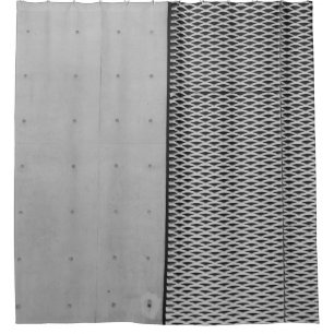 Gray metal galvanized sheet shower curtain