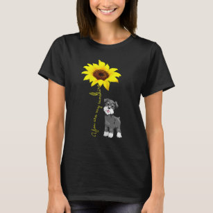 Gray Mini Schnauzer Mom Gifts You My Sunshine-Sunf T-Shirt