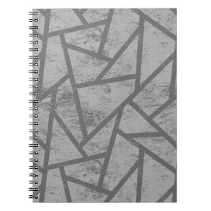 Gray mosaic pattern notebook