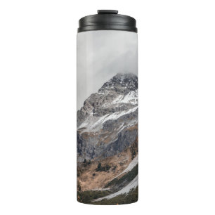 GRAY MOUNTAINS WITH SNOW CAPPED SURROUNDED WITH TR THERMAL TUMBLER