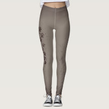 Gray Ombre Paw Print leggings