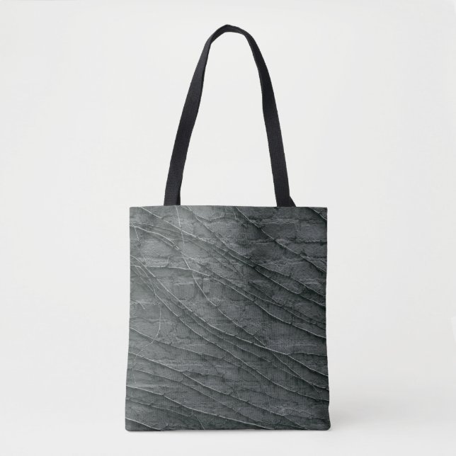 Gray painted brick wall tote bag (Front)
