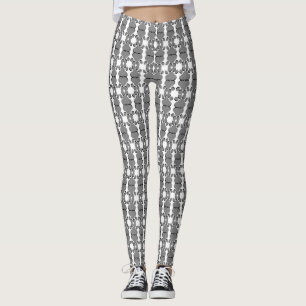 Gray Paw Print Leggings