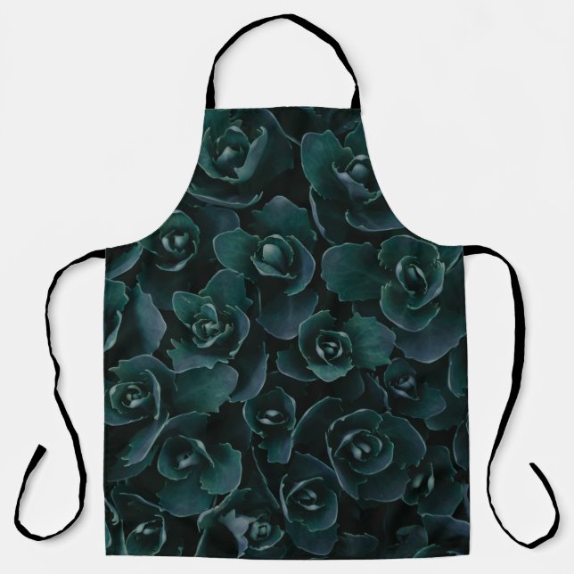 GRAY PETAL FLOWER IN BLOOM APRON (Front)
