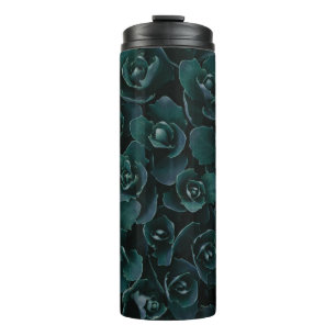 GRAY PETAL FLOWER IN BLOOM THERMAL TUMBLER