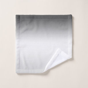 Gray pink Ombre Bath Towel Set