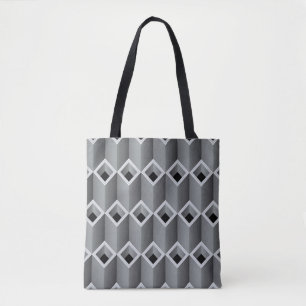 Gray pipes on top of each other - seamless backgro tote bag