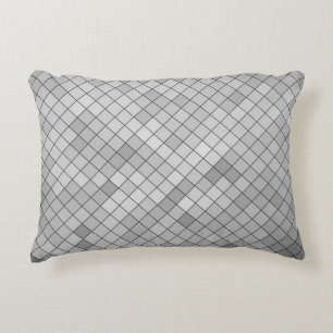 Gray polygonal illustration, which consist of tria decorative cushion