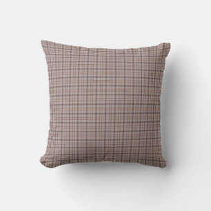 Gray Rose Plaid Classic Pattern Cushion