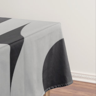Gray Rounds Tablecloth