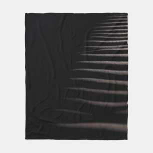 GRAY SAND IN CHIAROSCURO PHOTOGRAPHY FLEECE BLANKET