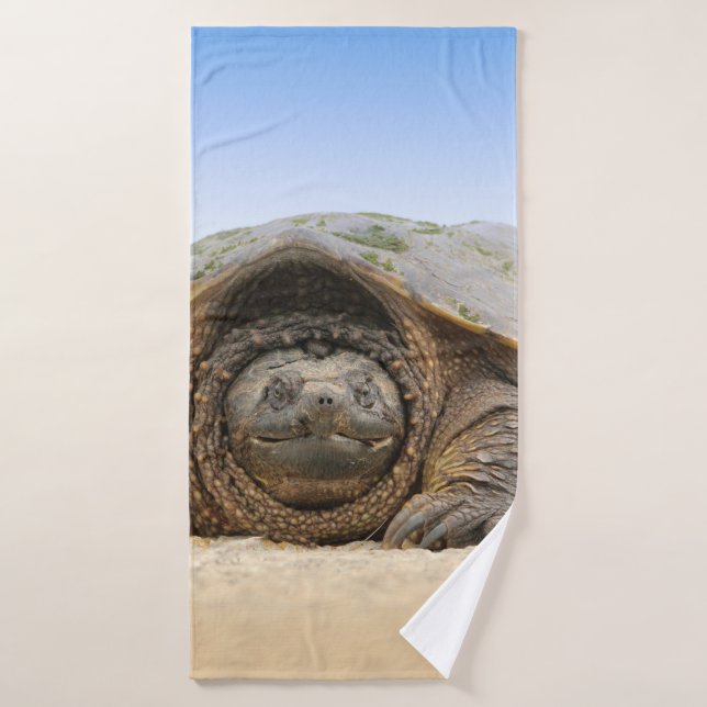 GRAY SAND TURTLE BATH TOWEL (Bath Towel)