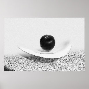 Gray shades apple poster