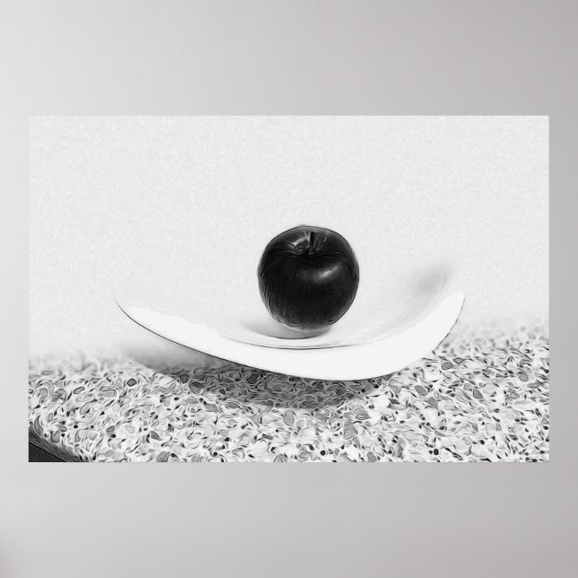 Gray shades apple poster (Front)