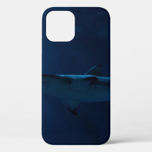 GRAY SHARK IN BODY OF WATER iPhone 12 CASE