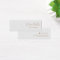 Gray Signature Script Stud Earring  Display Card