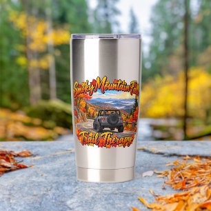 Gray_Smoky Mt Fall Trail Therapy Insulated Tumbler
