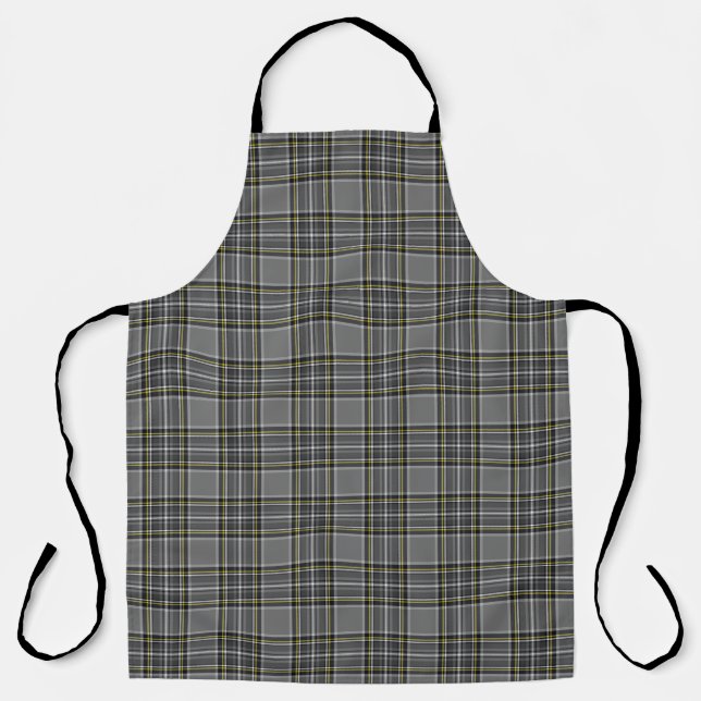 Gray Stewart Tartan Plaid Apron (Front)
