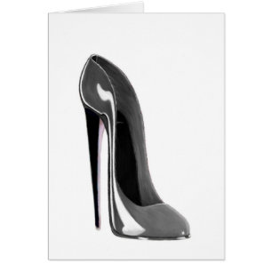 Gray Stiletto Shoe