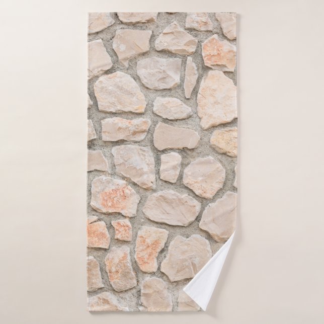 Gray stone wall background. stone, texture, wall,  bath towel (Bath Towel)