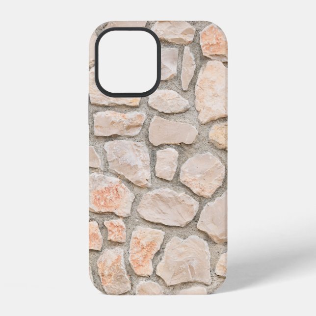 Gray stone wall background. stone, texture, wall,  iPhone case (Back)