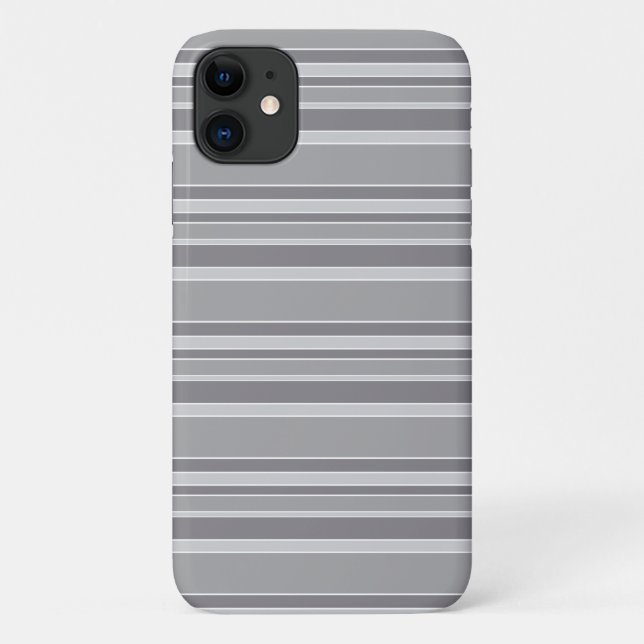 Gray stripes Case-Mate iPhone case (Back)