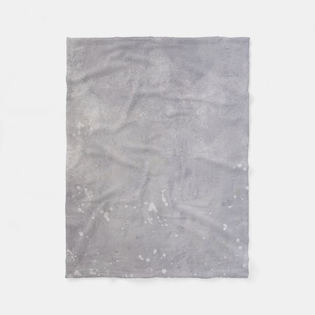 Gray surface fleece blanket (Front)