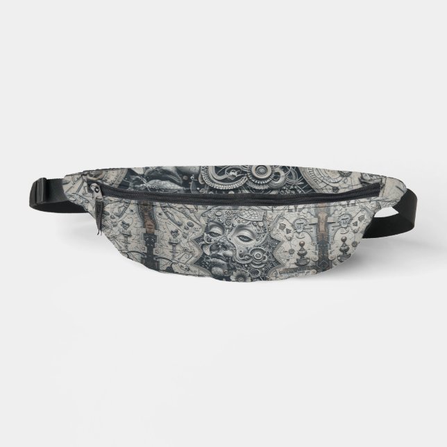 Gray Surialism Bum Bags (Front)