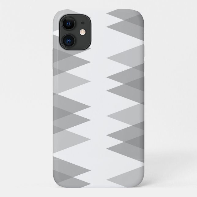 Gray triangles Case-Mate iPhone case (Back)