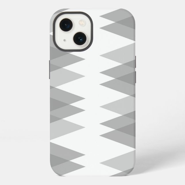 Gray triangles Case-Mate iPhone case (Back)