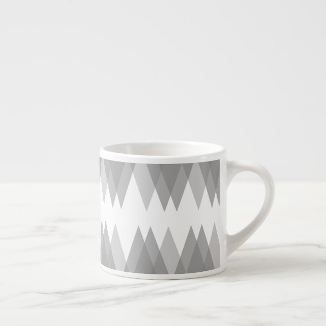 Gray triangles espresso cup (Right)