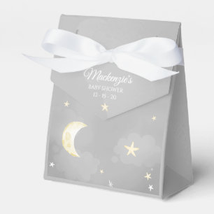 Gray Twinkle Little Star Sky Baby Shower Favour Box