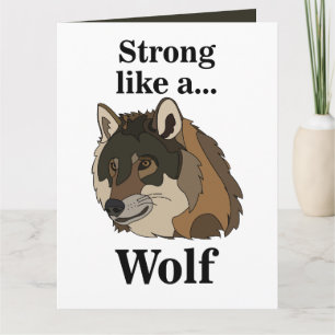 Gray Wolf Card