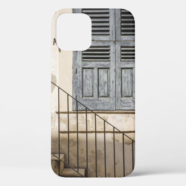 GRAY WOODEN WINDOW Case-Mate iPhone CASE (Back)