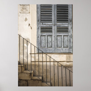 GRAY WOODEN WINDOW POSTER