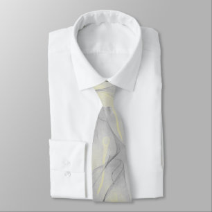 Gray yellow Tie