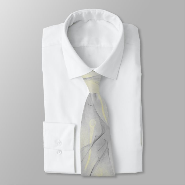 Gray yellow Tie (Tied)