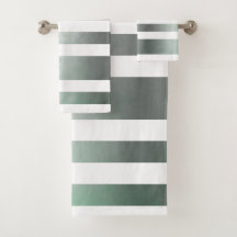 Grayish green White rustic striped