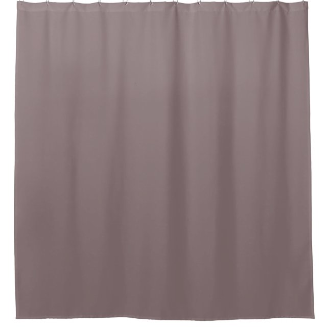Grayish Plum Purple Solid Colour 2025 COTY Shower Curtain (Front)