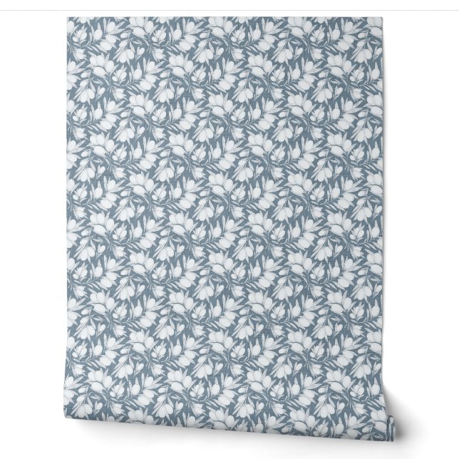 Grayscale Botanical Wallpaper (Unrolling)