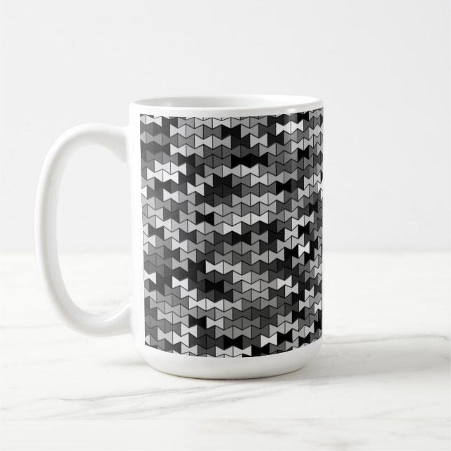 Grayscale Bowties 15oz Mug (Left)