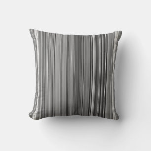 Grayscale Grey Stripe Cushion