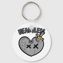 Grayscale Heart & Sword Poster Punk Rock Aesthetic