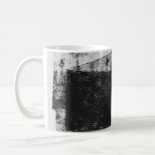 Grayscale photo of body of water coffee mug