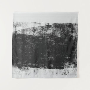 Grayscale photo of body of water tapestry
