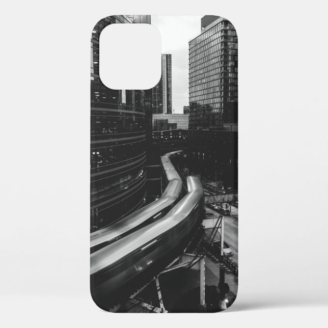 GRAYSCALE PHOTO OF CITY Case-Mate iPhone CASE (Back)