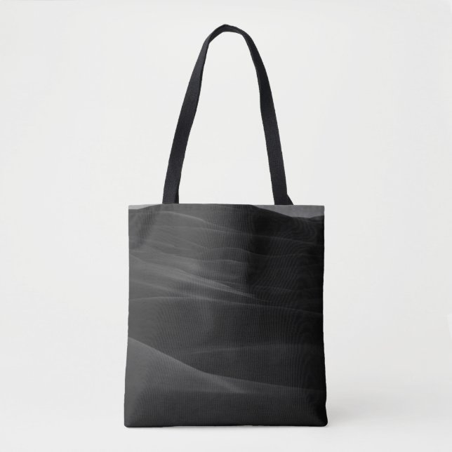 GRAYSCALE PHOTO OF DESERT TOTE BAG (Front)