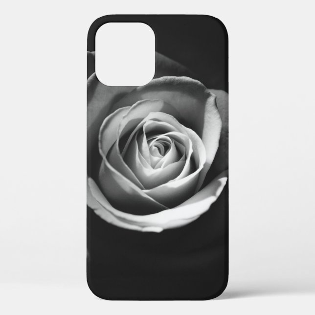 GRAYSCALE PHOTO OF ROSE Case-Mate iPhone CASE (Back)